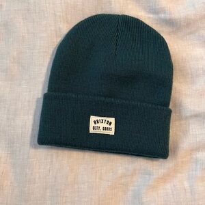 Brixton Teal Knit Cuffed Beanie